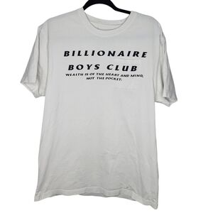 Billionaire Boys Club Heart Mind Pocket T-Shirt Size Large Thrashed in White